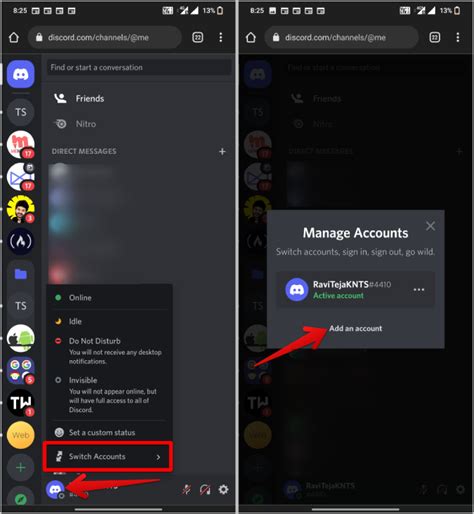 What happens when you add your accounts to the same .